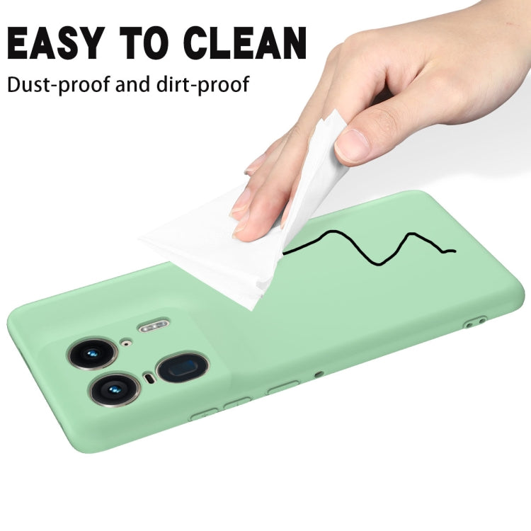 For Motorola Edge 50 Ultra Solid Color Liquid Silicone Dropproof Full Coverage Phone Case(Green)