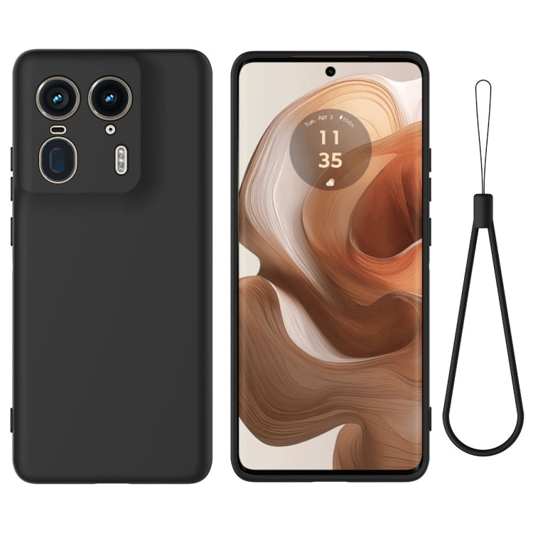 For Motorola Edge 50 Ultra Solid Color Liquid Silicone Dropproof Full Coverage Phone Case(Black) - free shipping - PMC TechLife - Order now!