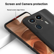 For Motorola Edge 50 Ultra Solid Color Liquid Silicone Dropproof Full Coverage Phone Case(Black)