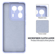 For Motorola Edge 50 Ultra Solid Color Liquid Silicone Dropproof Full Coverage Phone Case(Purple)