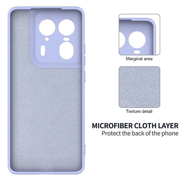 For Motorola Edge 50 Ultra Solid Color Liquid Silicone Dropproof Full Coverage Phone Case(Purple)