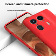 For Motorola Moto X50 Ultra Solid Color Liquid Silicone Dropproof Full Coverage Phone Case(Red)