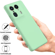 For Motorola Moto X50 Ultra Solid Color Liquid Silicone Dropproof Full Coverage Phone Case(Green)