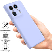 For Motorola Moto X50 Ultra Solid Color Liquid Silicone Dropproof Full Coverage Phone Case(Purple)