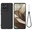 For Motorola Edge 50 Solid Color Liquid Silicone Dropproof Full Coverage Phone Case(Black) - free shipping - PMC TechLife - Order now!
