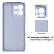 For Motorola Edge 50 Solid Color Liquid Silicone Dropproof Full Coverage Phone Case(Purple)