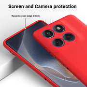 For Motorola Edge 60 Fusion / Edge 60 Solid Color Liquid Silicone Dropproof Full Coverage Phone Case(Red)