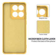 For Motorola Edge 60 Fusion / Edge 60 Solid Color Liquid Silicone Dropproof Full Coverage Phone Case(Yellow)