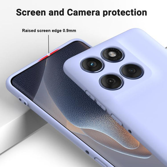 For Motorola Edge 60 Fusion / Edge 60 Solid Color Liquid Silicone Dropproof Full Coverage Phone Case(Purple)