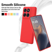 For Motorola Edge 60s Solid Color Liquid Silicone Dropproof Full Coverage Phone Case(Red)