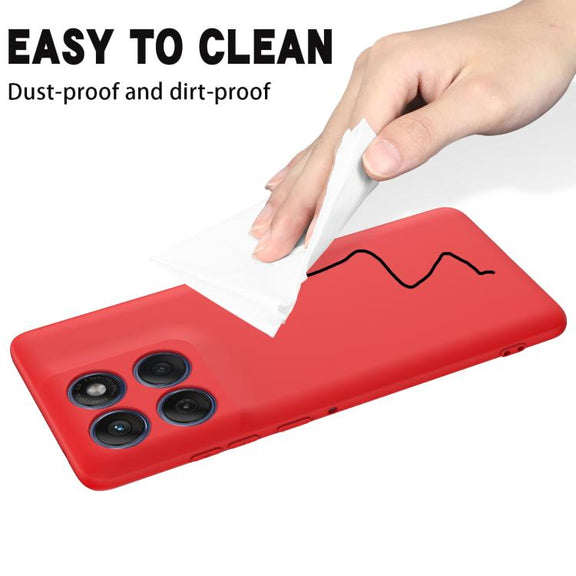 For Motorola Edge 60s Solid Color Liquid Silicone Dropproof Full Coverage Phone Case(Red)
