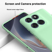 For Motorola Edge 60s Solid Color Liquid Silicone Dropproof Full Coverage Phone Case(Green)
