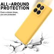 For Motorola Edge 60s Solid Color Liquid Silicone Dropproof Full Coverage Phone Case(Yellow)