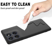 For Motorola Edge 60s Solid Color Liquid Silicone Dropproof Full Coverage Phone Case(Black)
