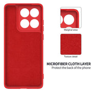 For Motorola Edge 60 Pro Solid Color Liquid Silicone Dropproof Full Coverage Phone Case(Red)