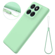 For Motorola Edge 60 Pro Solid Color Liquid Silicone Dropproof Full Coverage Phone Case(Green)