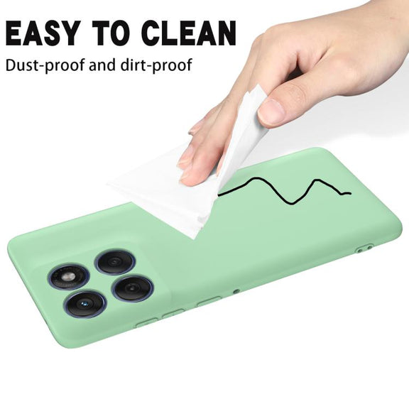 For Motorola Edge 60 Pro Solid Color Liquid Silicone Dropproof Full Coverage Phone Case(Green)