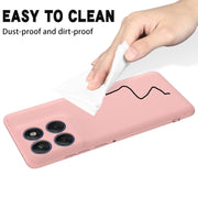 For Motorola Edge 60 Pro Solid Color Liquid Silicone Dropproof Full Coverage Phone Case(Pink)