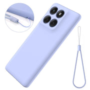 For Motorola Edge 60 Pro Solid Color Liquid Silicone Dropproof Full Coverage Phone Case(Purple)