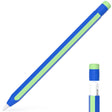 For Apple Pencil 2 / Pencil Pro Colorful Pencil Style Stylus Silicone Protective Case(Sapphire Blue Cyan) - Pencil Accessories by PMC Jewellery | Online Shopping South Africa | PMC Jewellery | Buy Now Pay Later Mobicred