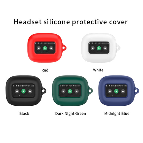 For JBL Live Beam 3 Wireless Bluetooth Earphones Silicone Protective Case(White)
