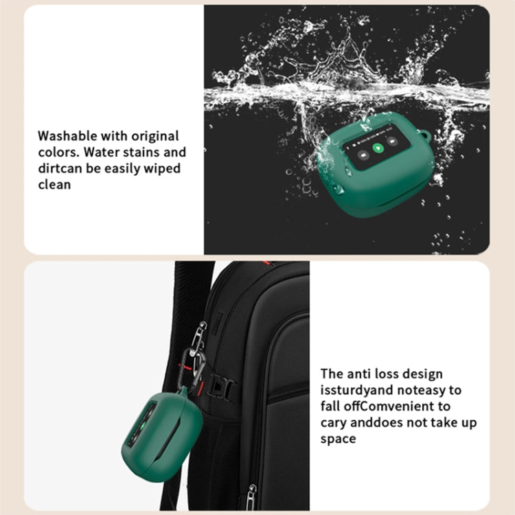 For JBL Live Beam 3 Wireless Bluetooth Earphones Silicone Protective Case(White)