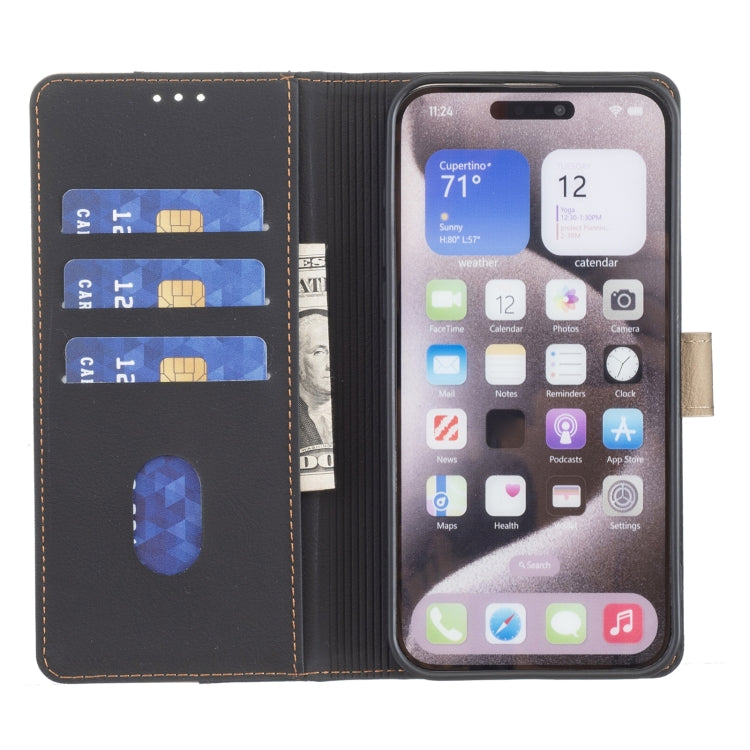 For Google Pixel 9 Color Matching RFID Anti-theft Leather Phone Case(Black) - Google Cases by PMC TechLife | Online Shopping South Africa | PMC TechLife | Buy Now Pay Later Mobicred