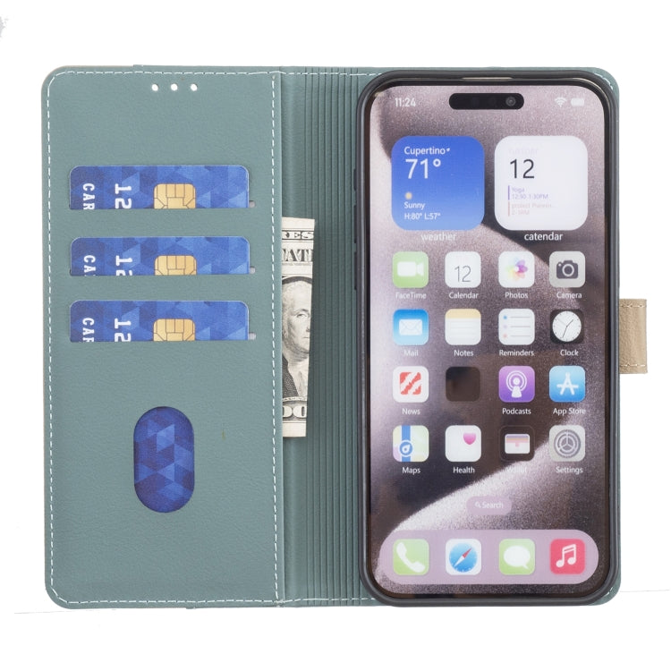 For Google Pixel 9 Pro Color Matching RFID Anti-theft Leather Phone Case(Green) - Google Cases by PMC TechLife | Online Shopping South Africa | PMC TechLife | Buy Now Pay Later Mobicred