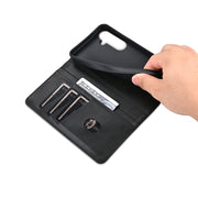 For Samsung Galaxy S25 5G AZNS Magnetic Calf Texture Flip Leather Phone Case(Black)