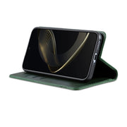For Samsung Galaxy S25 Ultra 5G AZNS Magnetic Calf Texture Flip Leather Phone Case(Dark Green)