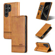 For Samsung Galaxy S25 Ultra 5G AZNS Magnetic Calf Texture Flip Leather Phone Case(Light Brown) - free shipping - PMC Jewellery - Order now!