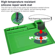 BEST S-190 High-temperature Resistant Silicone Pad Workbench Pad(Green)