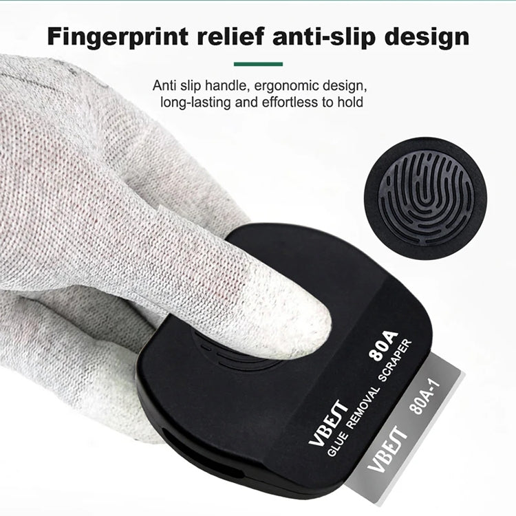 BEST VBST-80A 8 in 1 Stainless Steel Multipurpose Magnetic Double-sided Glue Removal Scraper Set - Dust Remove Tool by BEST | Online Shopping South Africa | PMC TechLife | Buy Now Pay Later Mobicred