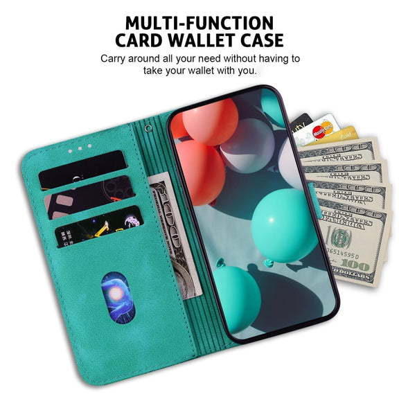 For Xiaomi Redmi K70 / K70 Pro Seven-shaped Embossed Leather Phone Case(Green)