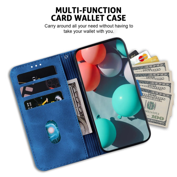 For Xiaomi Redmi K70 / K70 Pro Seven-shaped Embossed Leather Phone Case(Blue)