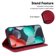 For Xiaomi Redmi K70 / K70 Pro Seven-shaped Embossed Leather Phone Case(Red)