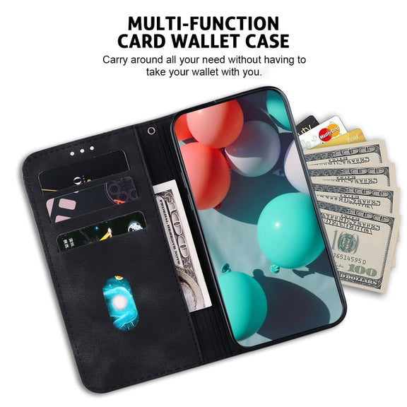 For Redmi K70 / K70 Pro Seven-shaped Embossed Leather Phone Case(Black)