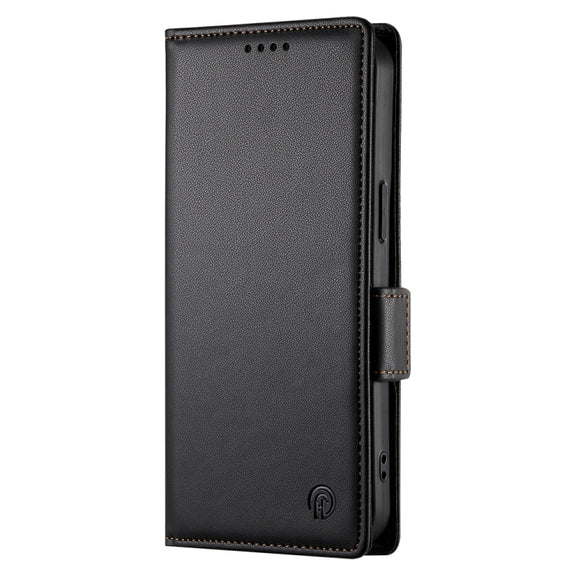 For Google Pixel 9 Side Buckle Magnetic Frosted Leather Phone Case(Black)