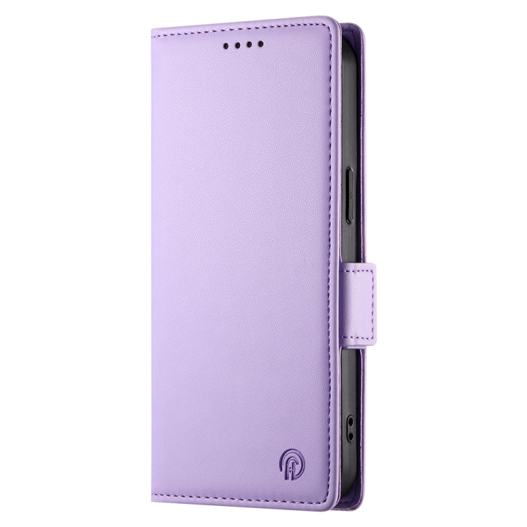 For Google Pixel 9 Side Buckle Magnetic Frosted Leather Phone Case(Purple) - Google Cases by PMC TechLife | Online Shopping South Africa | PMC TechLife | Buy Now Pay Later Mobicred