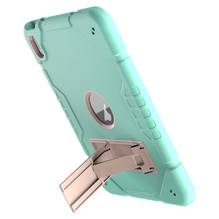 For iPad Air 11 2024 Armor Holder Silicone Hybrid PC Tablet Case(Mint Green Gold) - iPad Air 11 2024 Cases by PMC TechLife | Online Shopping South Africa | PMC TechLife | Buy Now Pay Later Mobicred