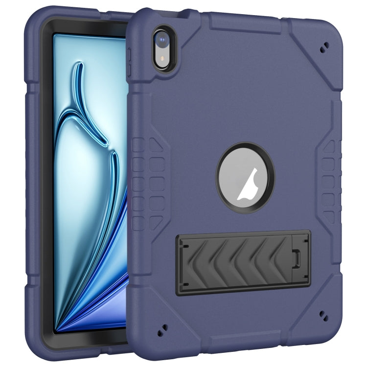 For iPad Air 11 2024 Armor Holder Silicone Hybrid PC Tablet Case(Navy Blue Black) - iPad Air 11 2024 Cases by PMC TechLife | Online Shopping South Africa | PMC TechLife | Buy Now Pay Later Mobicred