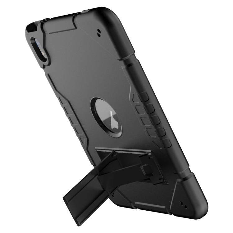 For iPad Air 11 2025 / 2024 Armor Holder Silicone Hybrid PC Tablet Case(Black) - iPad Air 11 2025 / 2024 Cases by PMC TechLife | Online Shopping South Africa | PMC TechLife | Buy Now Pay Later Mobicred