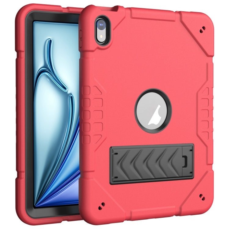 For iPad Air 11 2025 / 2024 Armor Holder Silicone Hybrid PC Tablet Case(Red Black) - iPad Air 11 2025 / 2024 Cases by PMC TechLife | Online Shopping South Africa | PMC TechLife | Buy Now Pay Later Mobicred