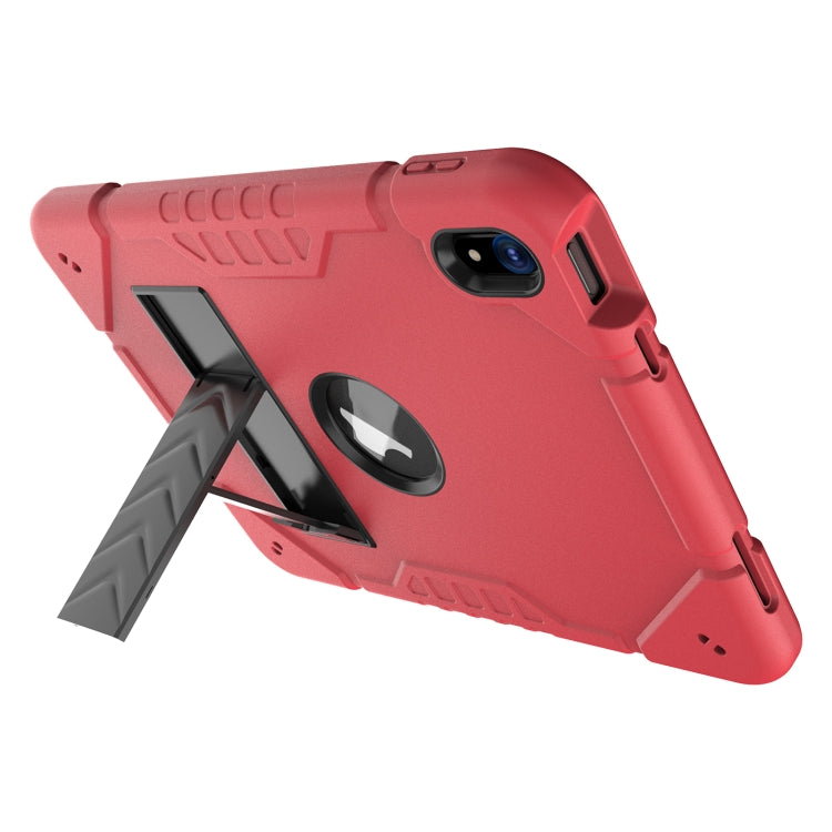 For iPad Air 11 2025 / 2024 Armor Holder Silicone Hybrid PC Tablet Case(Red Black) - iPad Air 11 2025 / 2024 Cases by PMC TechLife | Online Shopping South Africa | PMC TechLife | Buy Now Pay Later Mobicred