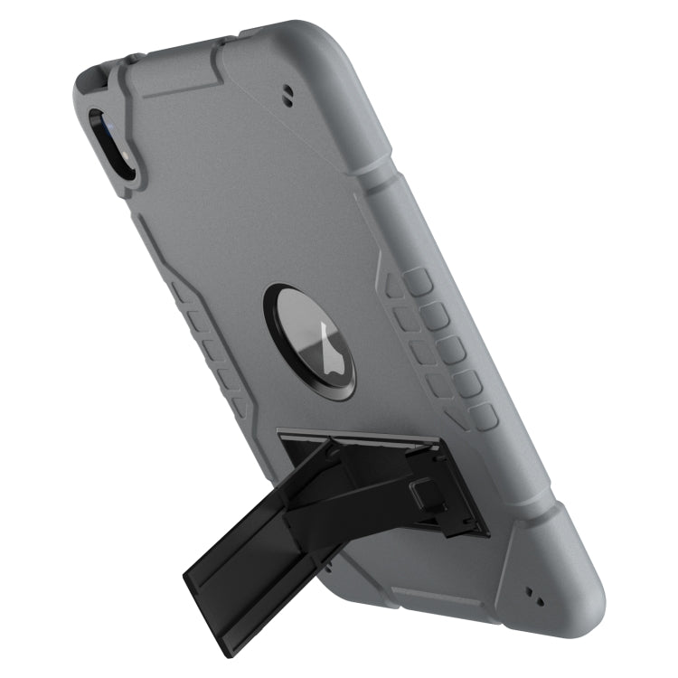 For iPad Air 11 2025 / 2024 Armor Holder Silicone Hybrid PC Tablet Case(Grey Black) - iPad Air 11 2025 / 2024 Cases by PMC TechLife | Online Shopping South Africa | PMC TechLife | Buy Now Pay Later Mobicred