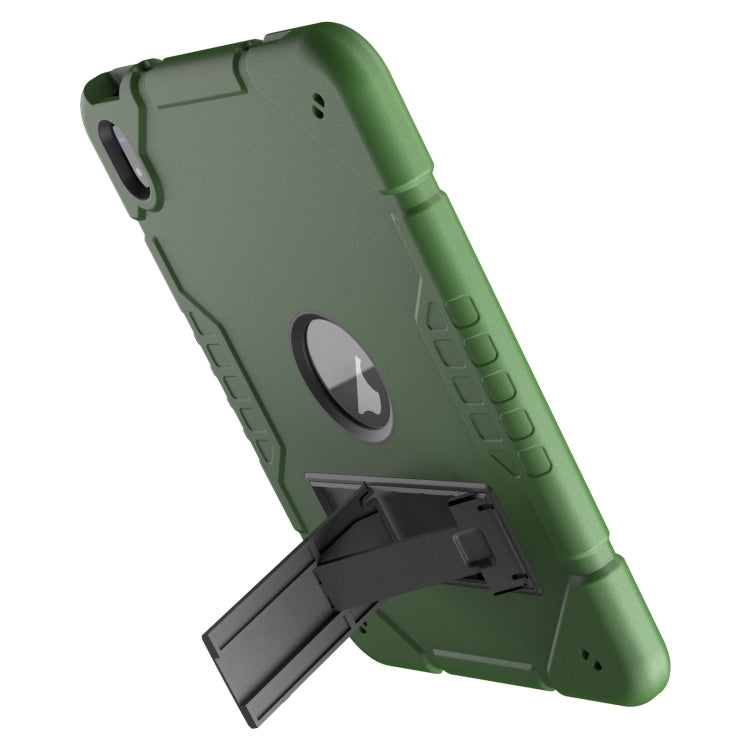 For iPad Air 11 2025 / 2024 Armor Holder Silicone Hybrid PC Tablet Case(Army Green Black) - iPad Air 11 2025 / 2024 Cases by PMC TechLife | Online Shopping South Africa | PMC TechLife | Buy Now Pay Later Mobicred