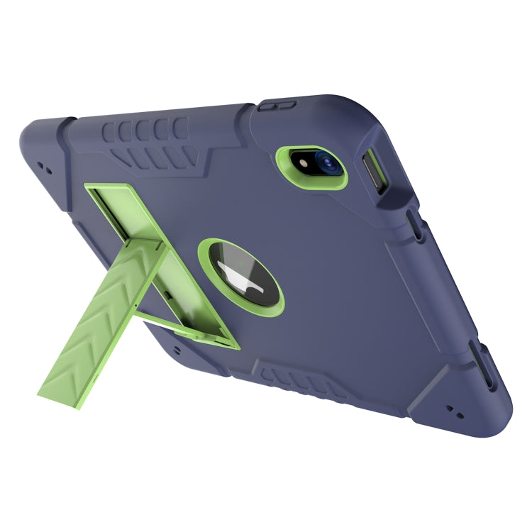 For iPad Air 11 2024 Armor Holder Silicone Hybrid PC Tablet Case(Navy Yellow Green) - iPad Air 11 2024 Cases by PMC TechLife | Online Shopping South Africa | PMC TechLife | Buy Now Pay Later Mobicred