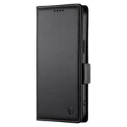 For iPhone 16 Pro Side Buckle Magnetic Frosted Leather Phone Case(Black)