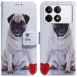 For Xiaomi Redmi K70 Pro / K70 Coloured Drawing Flip Leather Phone Case(Pug) - free shipping - PMC Jewellery - Order now!