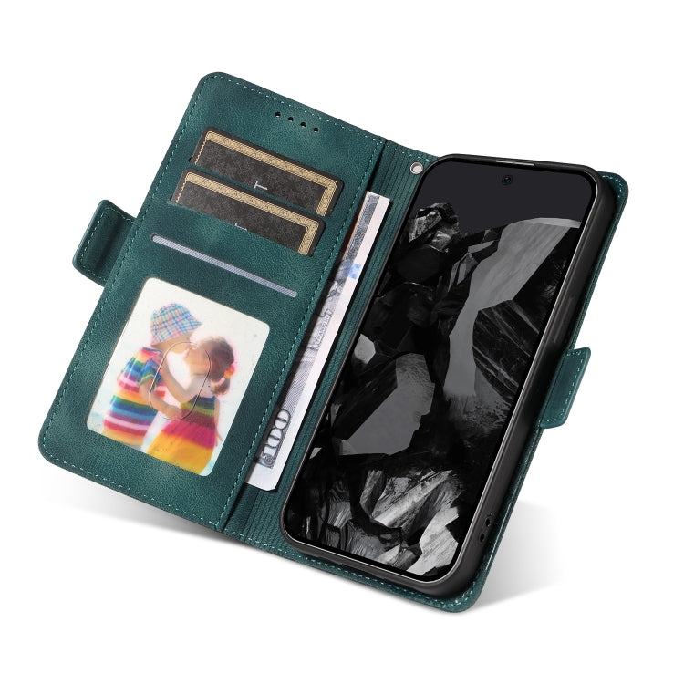 For Google Pixel 9 Pro XL Embossed Rhombus Starry Leather Phone Case(Green) - Google Cases by PMC TechLife | Online Shopping South Africa | PMC TechLife | Buy Now Pay Later Mobicred